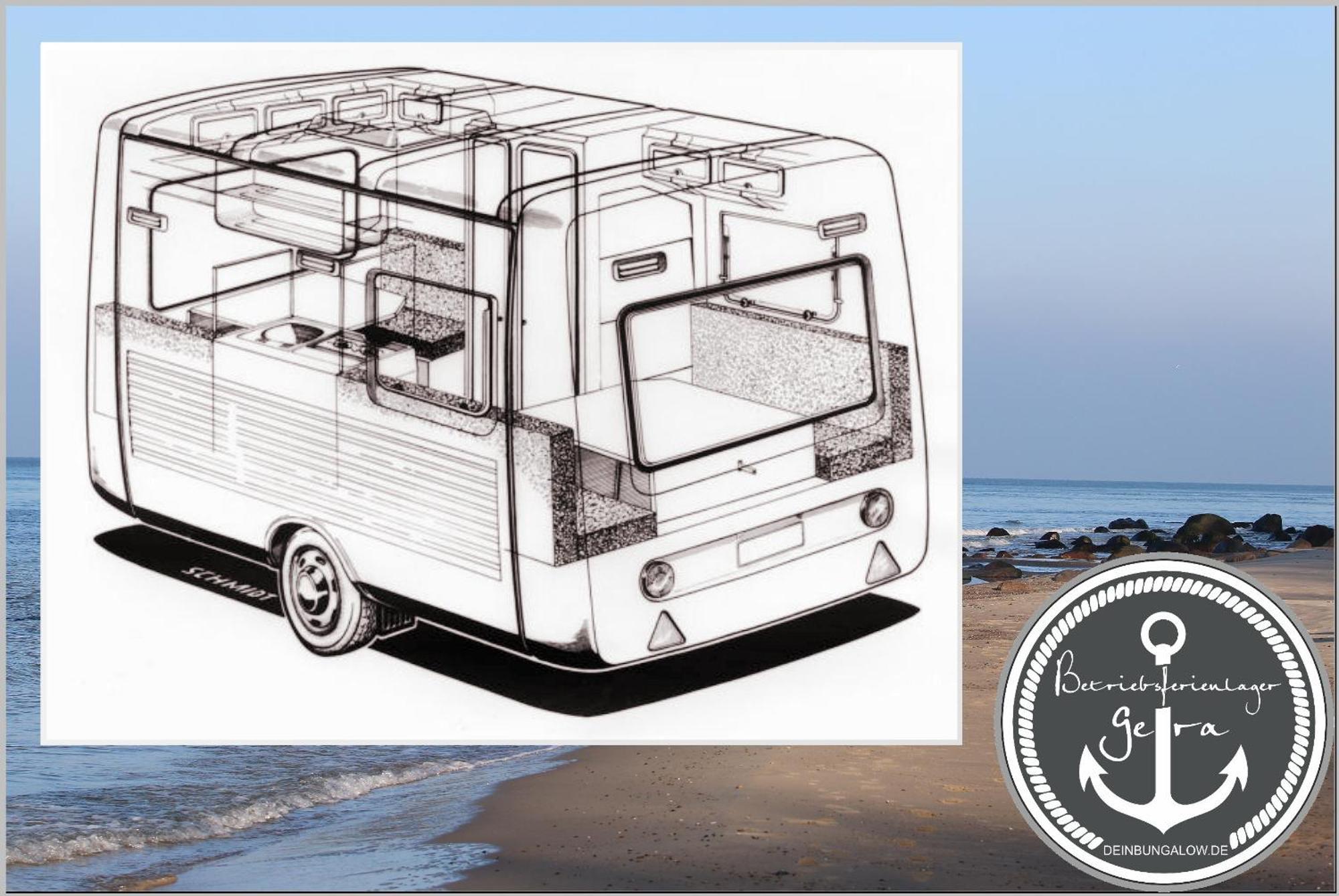 Ddr Kult Wohnwagen Direkt Am Strand Kreptitz Esterno foto